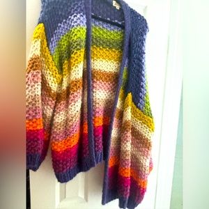Rainbow knitted sweater